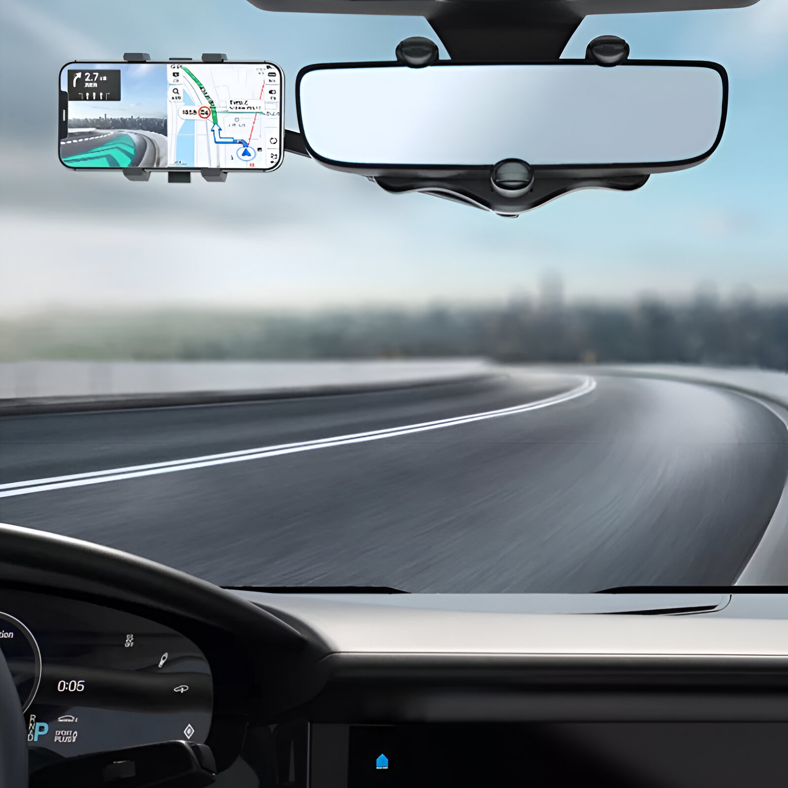 نگهدارنده موبایل 360 درجه ای آینه خودرو